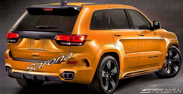 Custom Jeep Grand Cherokee  SUV/SAV/Crossover Rear Bumper (2011 - 2021) - $750.00 (Part #JP-006-RB)